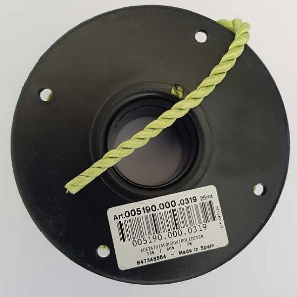 Cordon Rond Tress&eacute; 5 mm Vert N&deg;02
