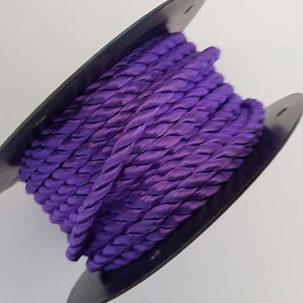 Cordon Rond Tress&eacute; 5 mm Violet N&deg;04