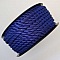 Cordon Rond Tress&eacute; 5 mm Bleu N&deg;05