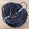 Cordon rond cuir lisse Noir 3.2 mm au centim&egrave;tre