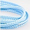 Cordon tress&eacute; 06 mm Bleu ciel x 1 m&egrave;tre