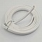 Cordon vernis plat 06 mm blanc x 1 m&egrave;tre