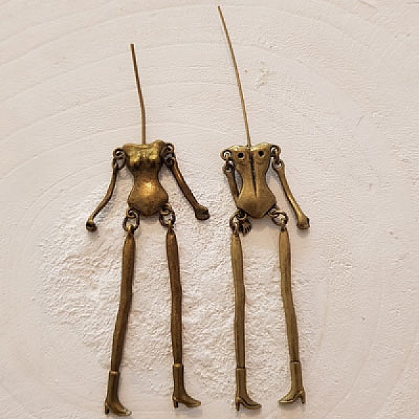 Corps de poup&eacute;e en m&eacute;tal couleur Bronze 12.5 cm