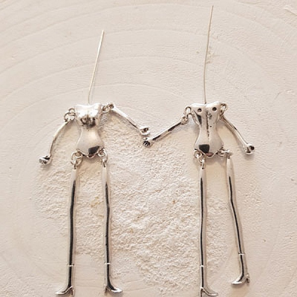 Corps de poup&eacute;e en m&eacute;tal couleur Argent 9 cm