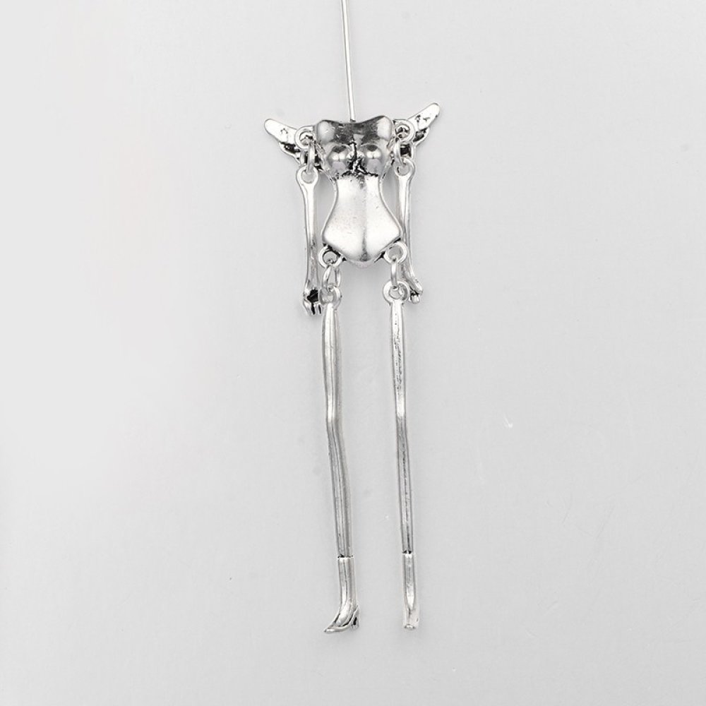Corps de poup&eacute;e en m&eacute;tal couleur Argent 12.5 cm N&deg;02