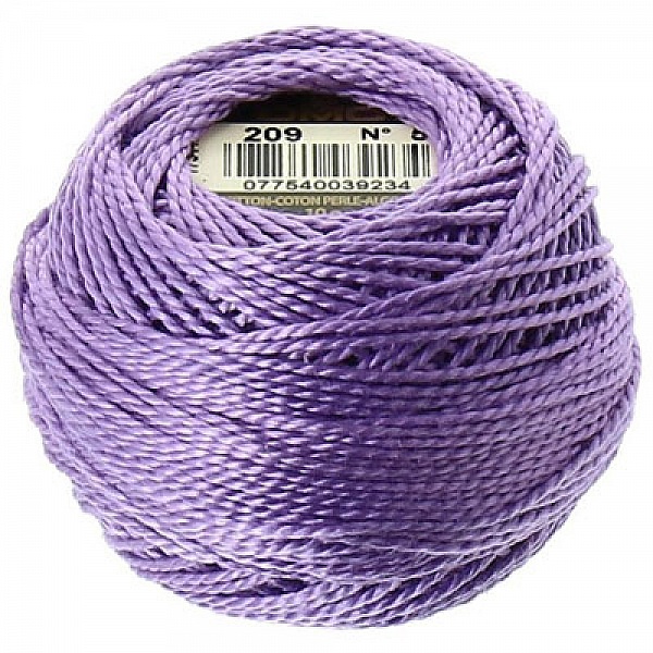 Coton perl&eacute; &agrave; broder, Lilas, en bobine, DMC N&deg; 5 - 10 g