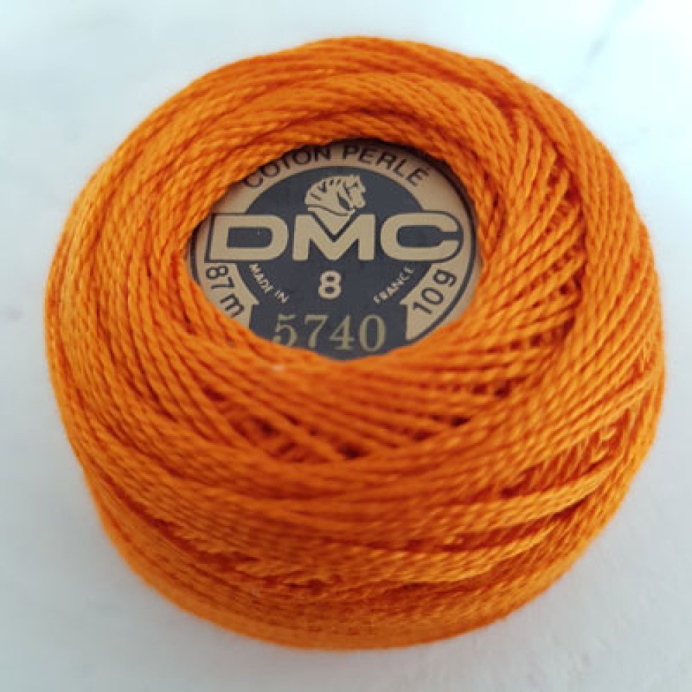 Coton perl&eacute; &agrave; broder, en bobine, DMC N&deg; 8 - 10 g
