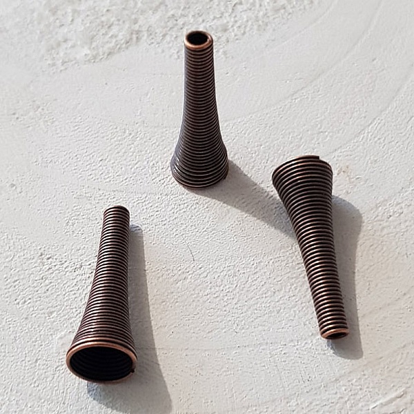 Coupelle C&ocirc;ne calotte Spirale N&deg;01 X 2 Pi&egrave;ces Cuivre.