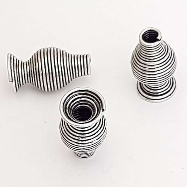 Coupelle C&ocirc;ne calotte Spirale N&deg;10 Argent Vieilli.