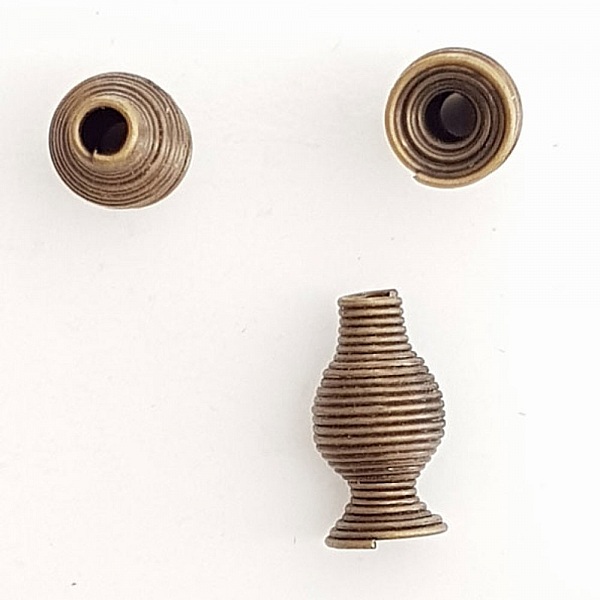 Coupelle C&ocirc;ne calotte Spirale N&deg;10 Bronze.