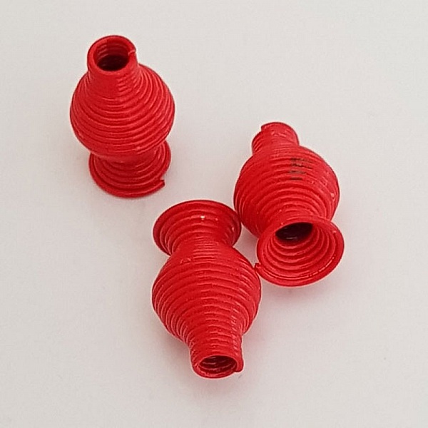 Coupelle C&ocirc;ne calotte Spirale N&deg;10 Rouge.