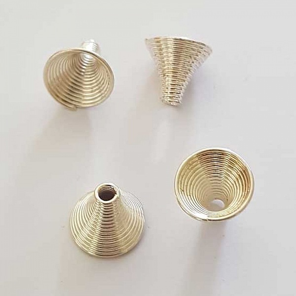 Coupelle C&ocirc;ne calotte Spirale N&deg;13 Argent.