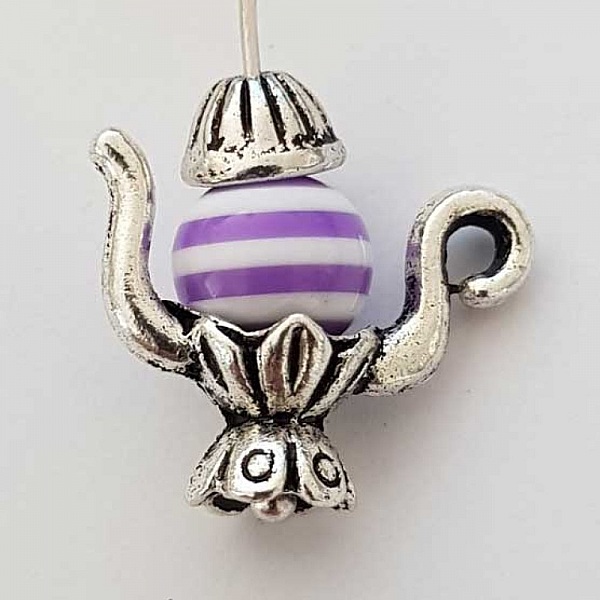 Coupelle calotte th&eacute;i&egrave;re pour perle 8 et 10 mm