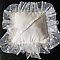 Coussin pour alliances de mariage Blanc