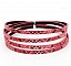 Cuir 05 mm Fushia dessin peau de serpent 1 m&egrave;tre