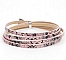 Cuir 05 mm Rose dessin peau de serpent 1 m&egrave;tre