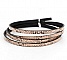 Cuir 05 mm Vieux Rose dessin peau de serpent 1 m&egrave;tre