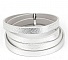 Cuir 10 mm Argent 1 m&egrave;tre