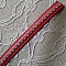 Bracelet en cuir rouge 10 mm avec strass Swarovski.
