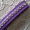 Cuir B-Viola de 10 mm Strass Swarovski par 20 cm