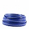 Cuir Bille Cobalt de 10 mm avec cha&icirc;nette bille nickel free par 20 cm