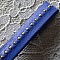Cuir Bille Cobalt de 10 mm avec cha&icirc;nette bille nickel free par 20 cm