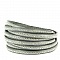 Cuir Bille Gris Infinity de 06 mm avec cha&icirc;nette bille nickel free par 20 cm