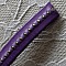 Cuir Bille Violet de 10 mm avec cha&icirc;nette bille nickel free par 20 cm