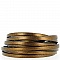 Cuir Bronze de 05 mm Lisse par 20 cm