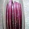 Cuir DD-Fuxia de 10 mm Strass Swarovski par 20 cm