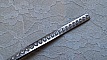 Cuir Miroir Argent de 06 mm Strass Swarovski par 20 cm