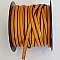 Cuir Orange Fonc&eacute; de 05 mm Lisse par 20 cm