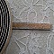 Cuir Plat Veau Beige 10 mm par 20 cm peau et cha&icirc;ne