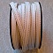 Cuir Plat Veau Blanc 10 mm par 20 cm Cousu 2 fils blanc