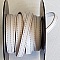 Cuir Plat Veau Blanc 10 mm par 20 cm Cousu 2 fils beige