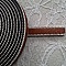 Cuir Plat Veau Marron 10 mm par 20 cm peau et cha&icirc;ne