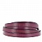 Cuir Plat Veau Prune 10 mm par 20 cm Lisse