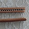 Cuir R&eacute;galiz Naturel de 10 mm avec cha&icirc;ne Argent par 20 cm