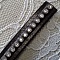 Cuir Testa-Moro de 10 mm Strass Swarovski par 20 cm