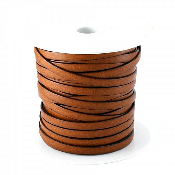 Cuir reconstitu&eacute; Orange 10 mm par 1 m&egrave;tre