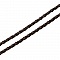 Cuir rond tress&eacute; Caf&eacute; 03 mm x 2 m&egrave;tres