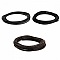 Cuir rond tress&eacute; Noir 03 mm x 5 m&egrave;tres