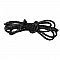 Cuir rond tress&eacute; Noir 03 mm x 2 m&egrave;tres