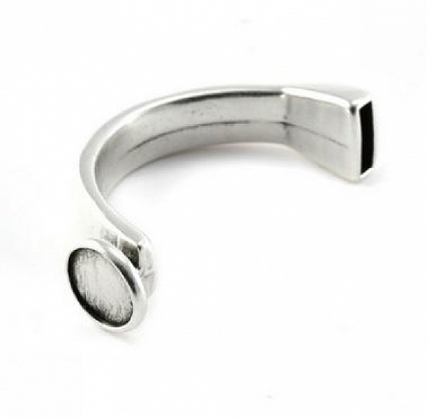 Demi Bracelet en Zamak 12 mm x 03 mm