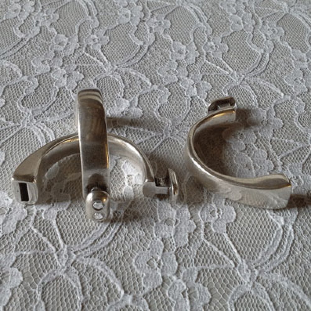 Demi Bracelet en Zamak 10 mm x 2.5 mm