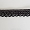 Dentelle 3 cm noir coupe de 2.45 M&egrave;tres N&deg;05