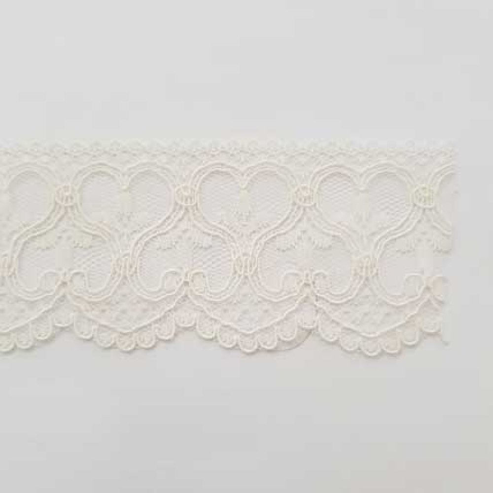 Dentelle Ecru C&oelig;ur 60 mm N&deg;01