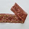 Dentelle Entre Deux Paillette Sequin Marron et Dor&eacute; 50 mm
