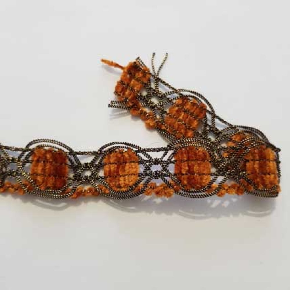 Dentelle Galon N&deg;02 Orange 20 mm
