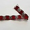 Dentelle Galon N&deg;02 Rouge 20 mm